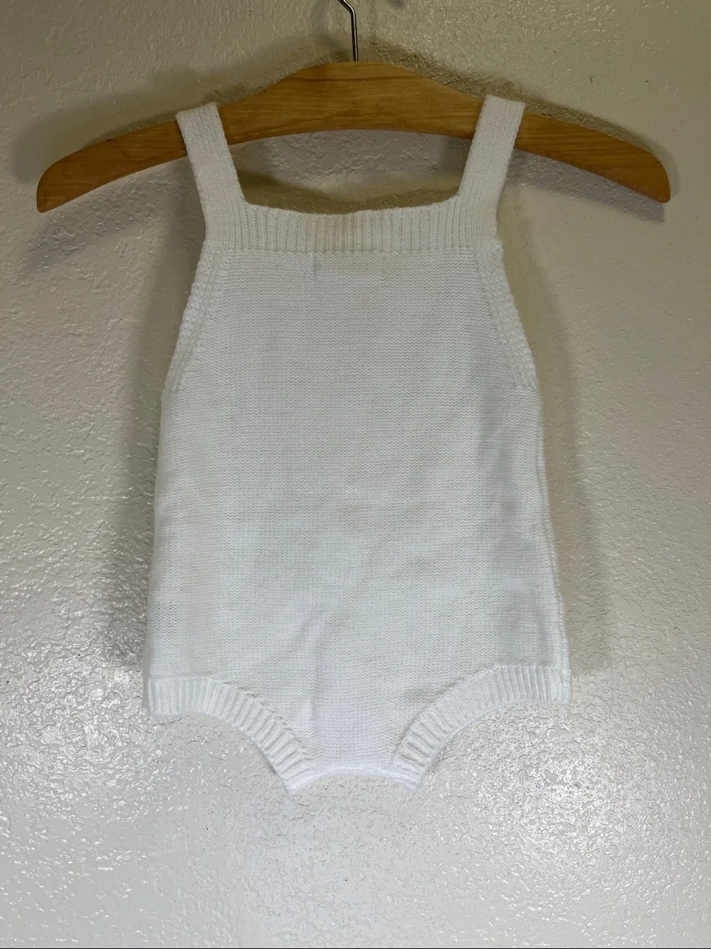 White Knit Baby Bubble Romper size 18-24 months